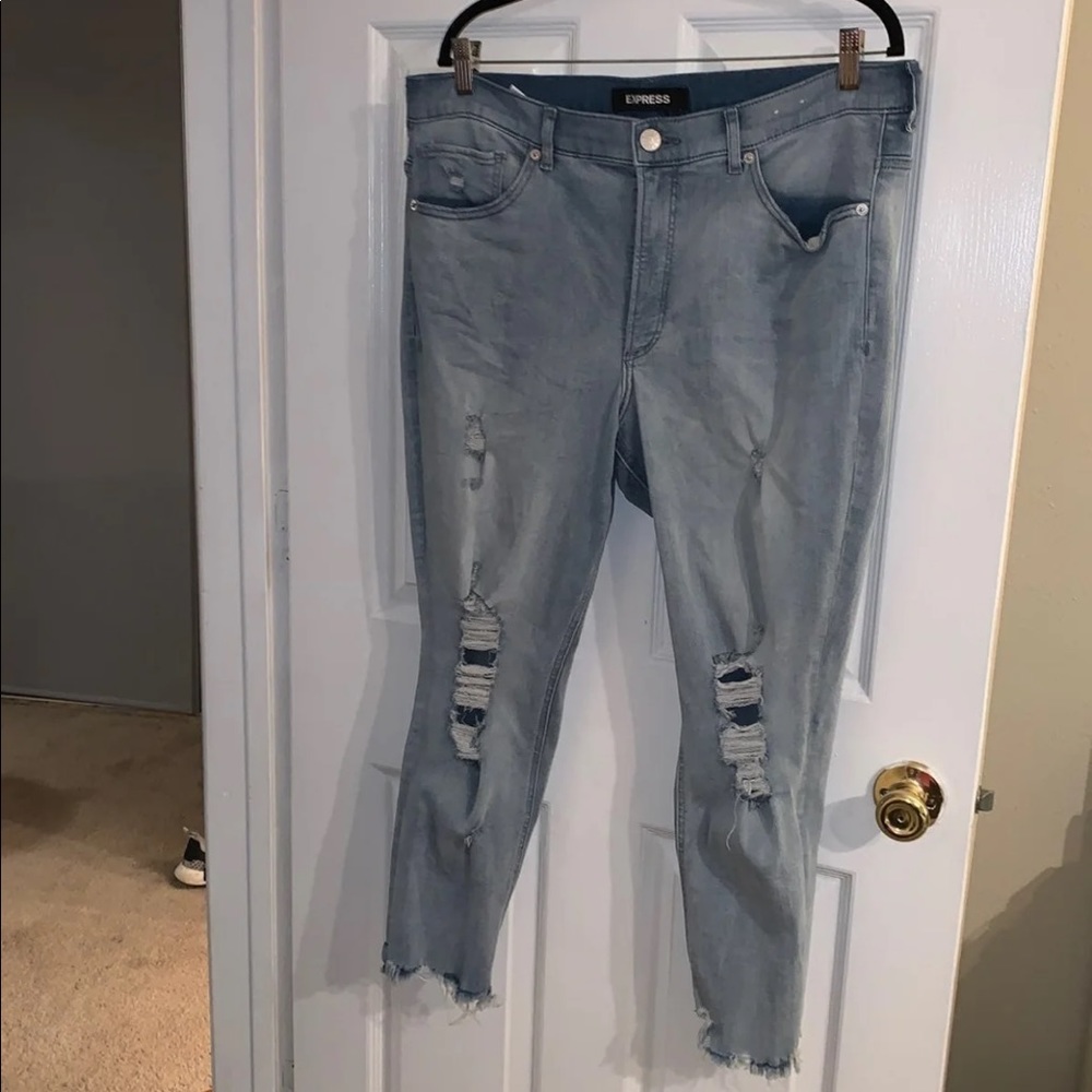Express Ankle high rise stretch + jeggings